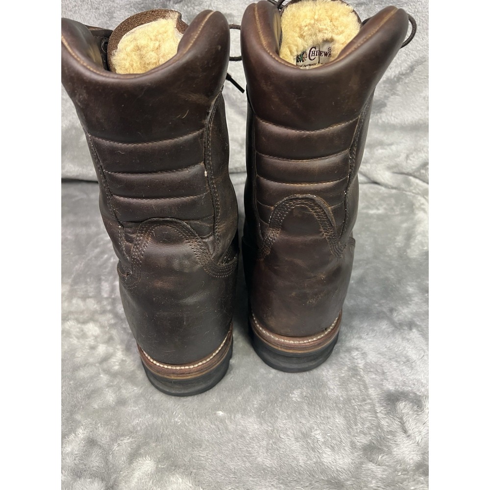 Chippewa Full sheep skin insulation made in USA Leather Soft Toe Size 13 Boots - Picture 5 of 9